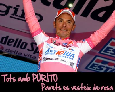 Todos con Purito. Paredes se viste de rosa